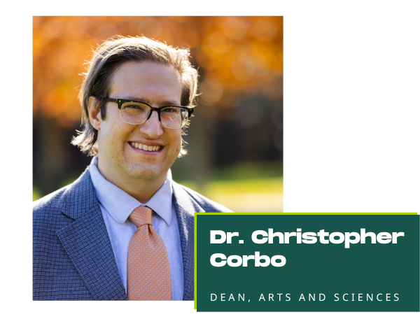 Photo of Dr. Christopher Corbo, Dean of the College of Arts and Sciences