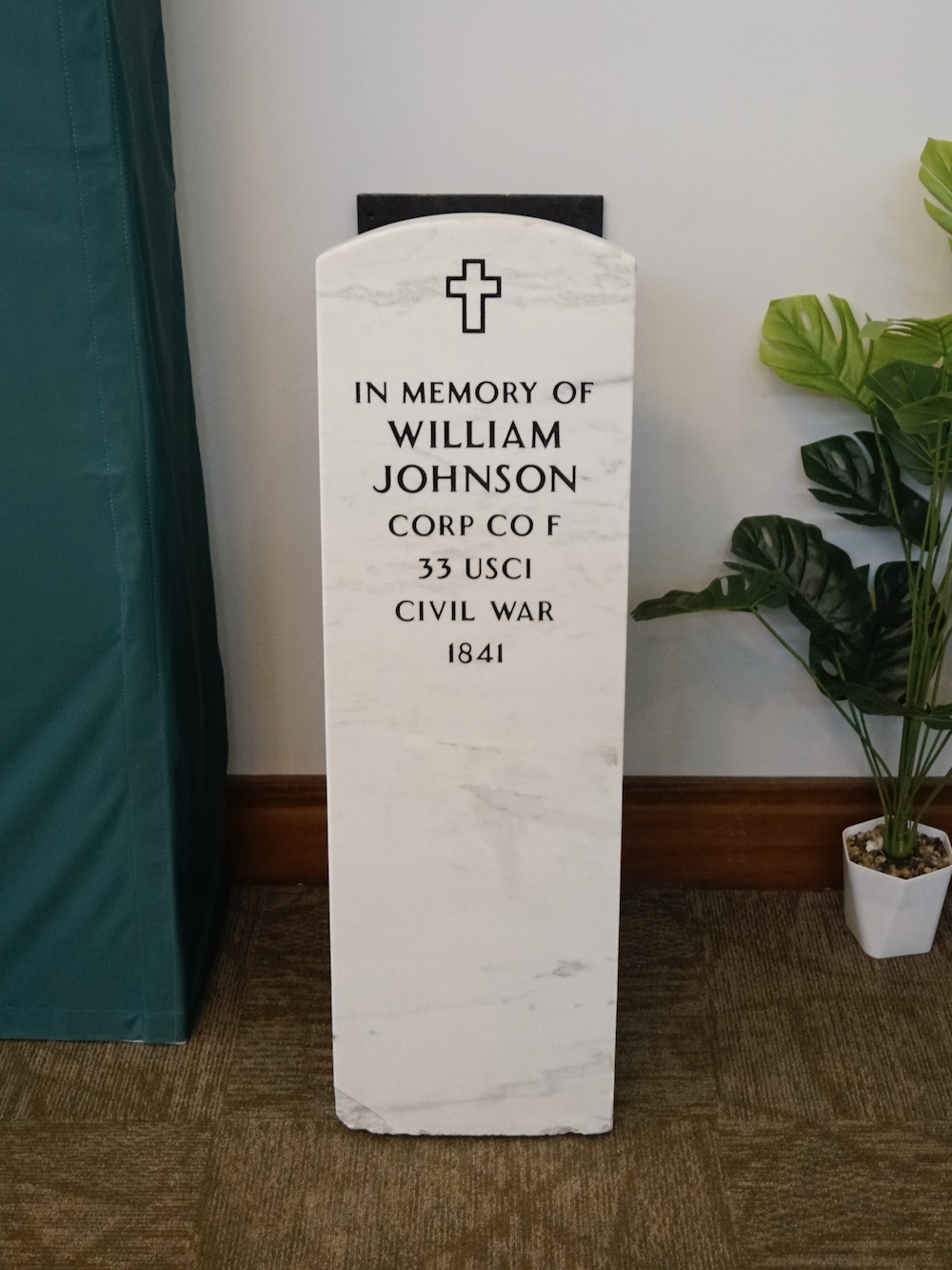 Cpl. Johnson headstone