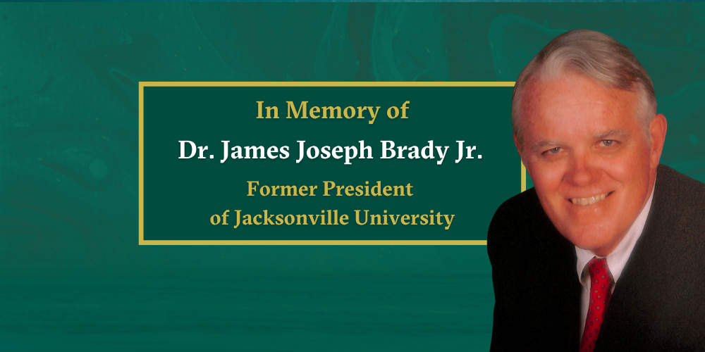 In memory of Dr. James Joseph Brady Jr., eighth president of ...