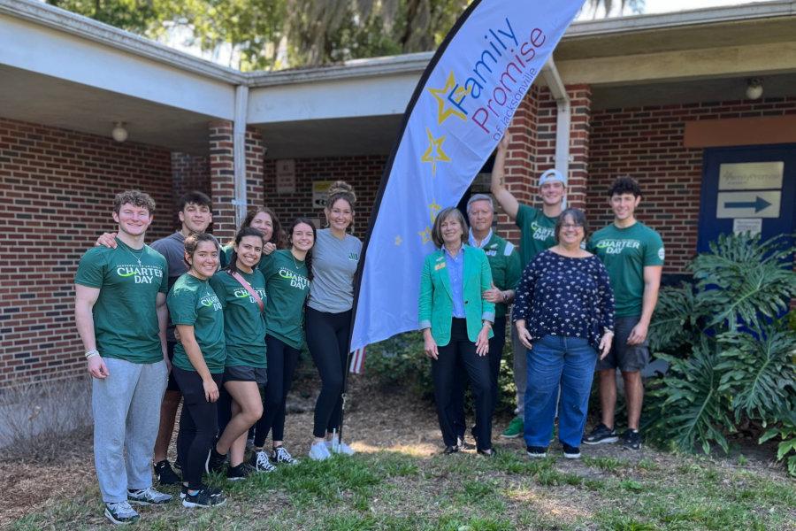 Charter Day Volunteers at Family Promise