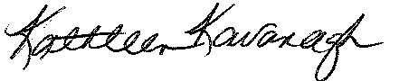 Kathy Kavanagh signature