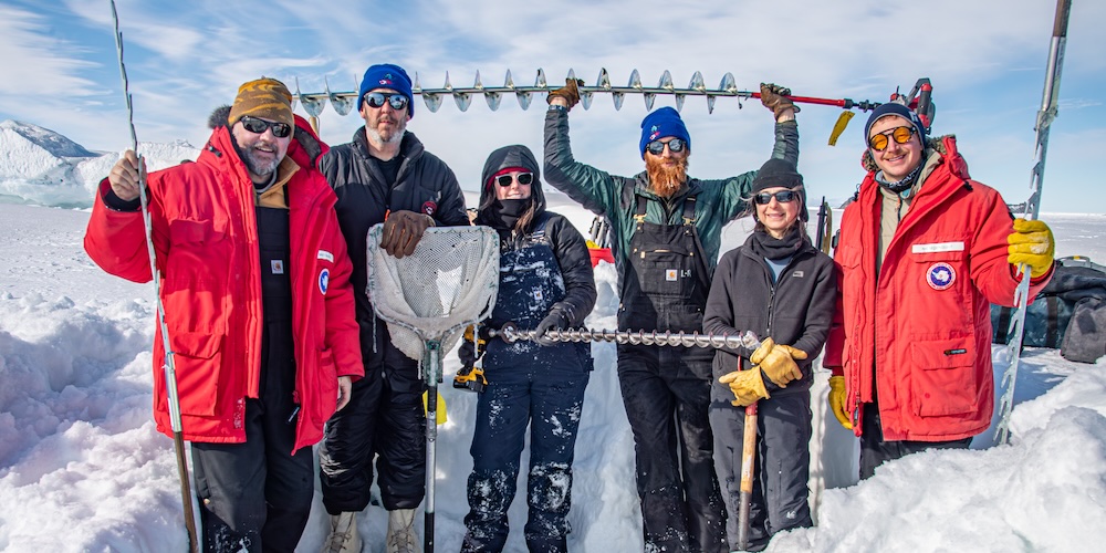 Dr. Nisse Goldberg on expediition with team in Antarctica