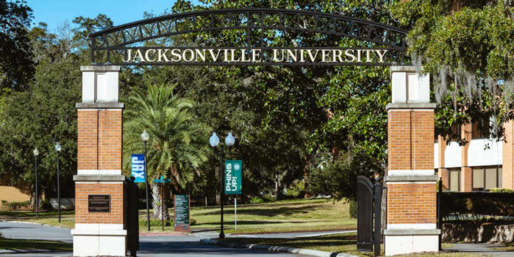 Jacksonville University Campus entrance gates