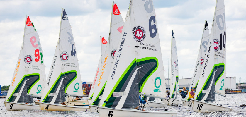 A group of sailing boats on the river